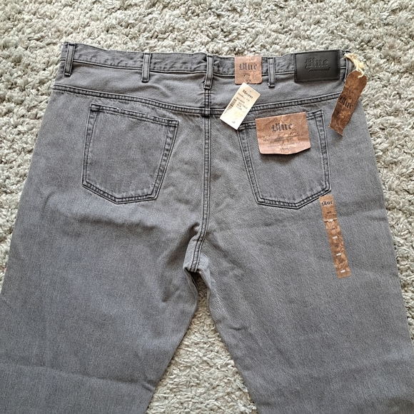 Blue pronto uomo | Grey men's jean straight cut - Picture 11 of 12